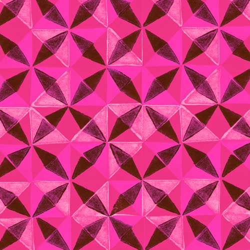 Tonia Dee geometric block printed pattern // pattern design and illustration // toniadee.com